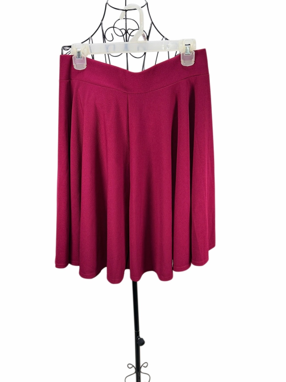 Urban CoCo XL Burgundy Skater Skirt Fit & Flare High Waist NWT